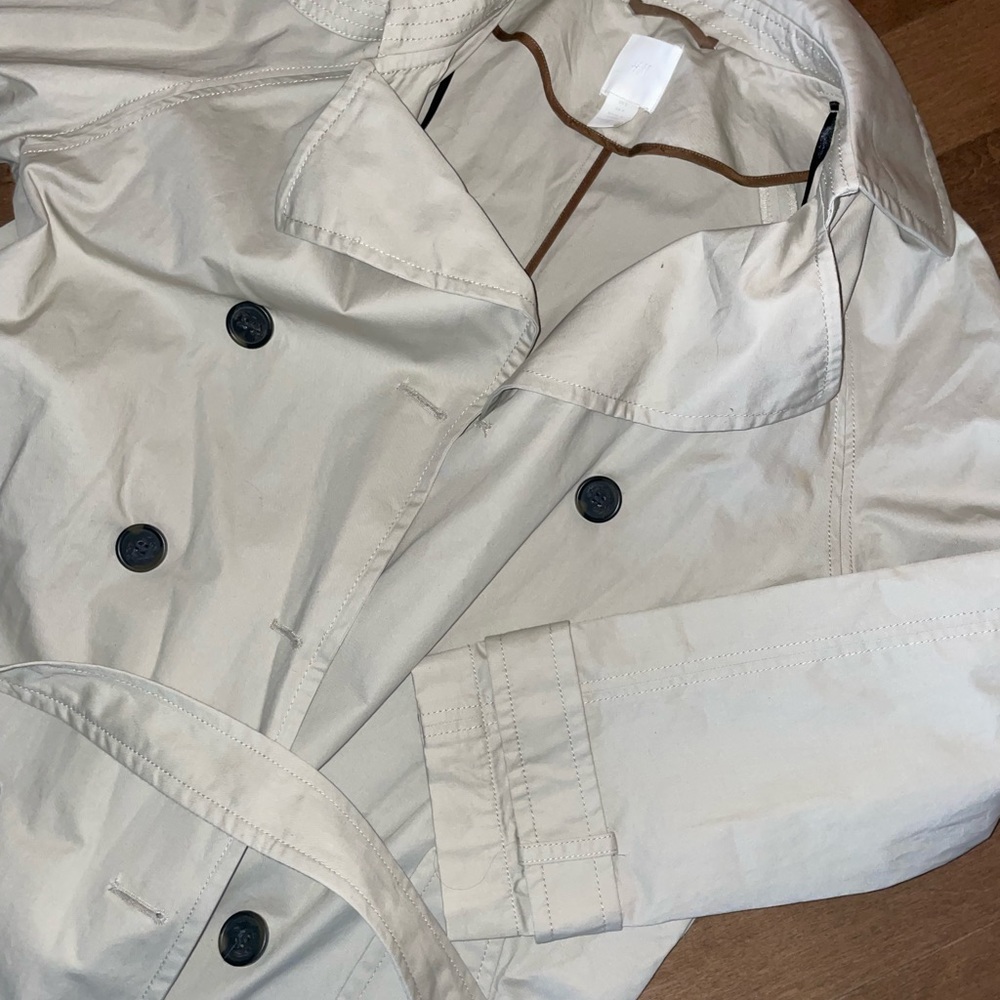 H&M Beige Long Trench Coat